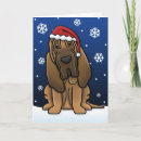 Search for bloodhound christmas cards Santa