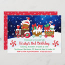 Search for gingerbread birthday invitations Snow