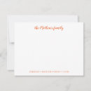 Search for orange horizontal note cards Elegant