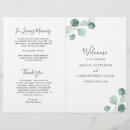 Search for eucalyptus wedding programs Modern