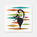 Search for black and white abstract napkins Pet