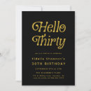 Search for hello thirty invitations Simple