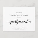 Search for postponement cards Black and white