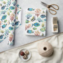 Search for tropical fish wrapping paper Sea
