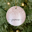 Search for rose gold christmas tree decorations Birthday