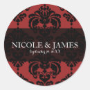 Search for red damask stickers Birthday