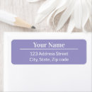 Search for light purple return address labels Chic