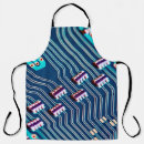 Search for electronic aprons Closeup