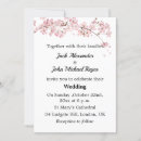 Search for pink cherry blossom wedding invitations Minimalist