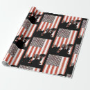 Search for american flag wrapping paper Black