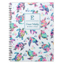Search for turtle notebooks Watercolor sea turtle