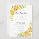 Search for yellow rose wedding invitations Watercolor