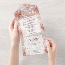 Search for white rose wedding invitations Gold
