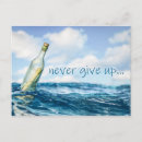 Search for message postcards Message in a bottle