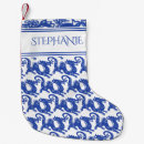 Search for blue and white christmas stockings Chinoiserie