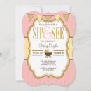 Search for sip n see invitations Gold