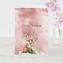 Search for fox christmas cards Bunny