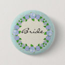 Search for blue floral wedding badges Elegant