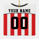Search for football jersey christmas tree decorations Team colours