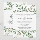 Search for luncheon wedding invitations Botanical