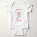 Search for mermaid 1st birthday baby clothes Under the sea