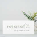 Search for reserved wedding signs Modern