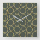 Search for olive green clocks Retro