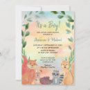Search for woodland shower invitations Watercolor