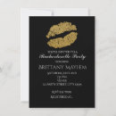 Search for gold party hens party invitations Lips