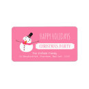 Search for smiling return address labels Pink