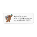 Search for cartoon bear return address labels Funny