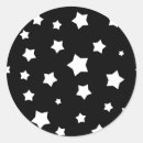 Search for star pattern stickers Black and white