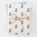 Search for teddy wrapping paper Blue