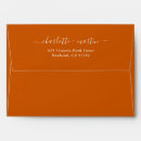 Search for burnt orange envelopes Bridal shower