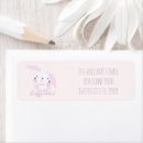 Search for happy easter bunny return address labels Pink