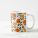 Search for orange marigold mugs Floral