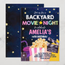 Search for backyard sleepover invitations Backyard movie night