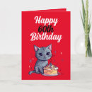Search for white cat birthday cards Cute