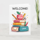 Search for teacher welcome cards First day of school