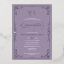 Search for purple quince invitations Silver