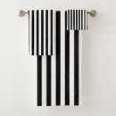 Search for black and white stripes bath towels Bold