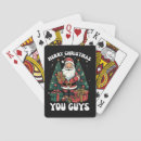 Search for santa claus playing cards Funny