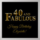 Search for 40 and fabulous posters Happy birthday