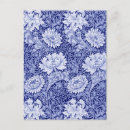 Search for blue floral pattern postcards Garden