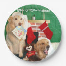 Search for golden retriever christmas plates Dog