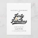 Search for chic 40th birthday invitations Gold