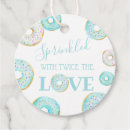 Search for twin boy baby shower stickers Doughnut