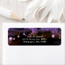 Search for light purple return address labels String lights