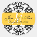 Search for yellow monogram stickers Bride