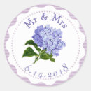 Search for purple hydrangea wedding stickers Floral